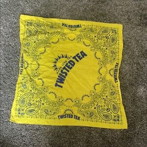 Twisted Tea Yellow Bandana